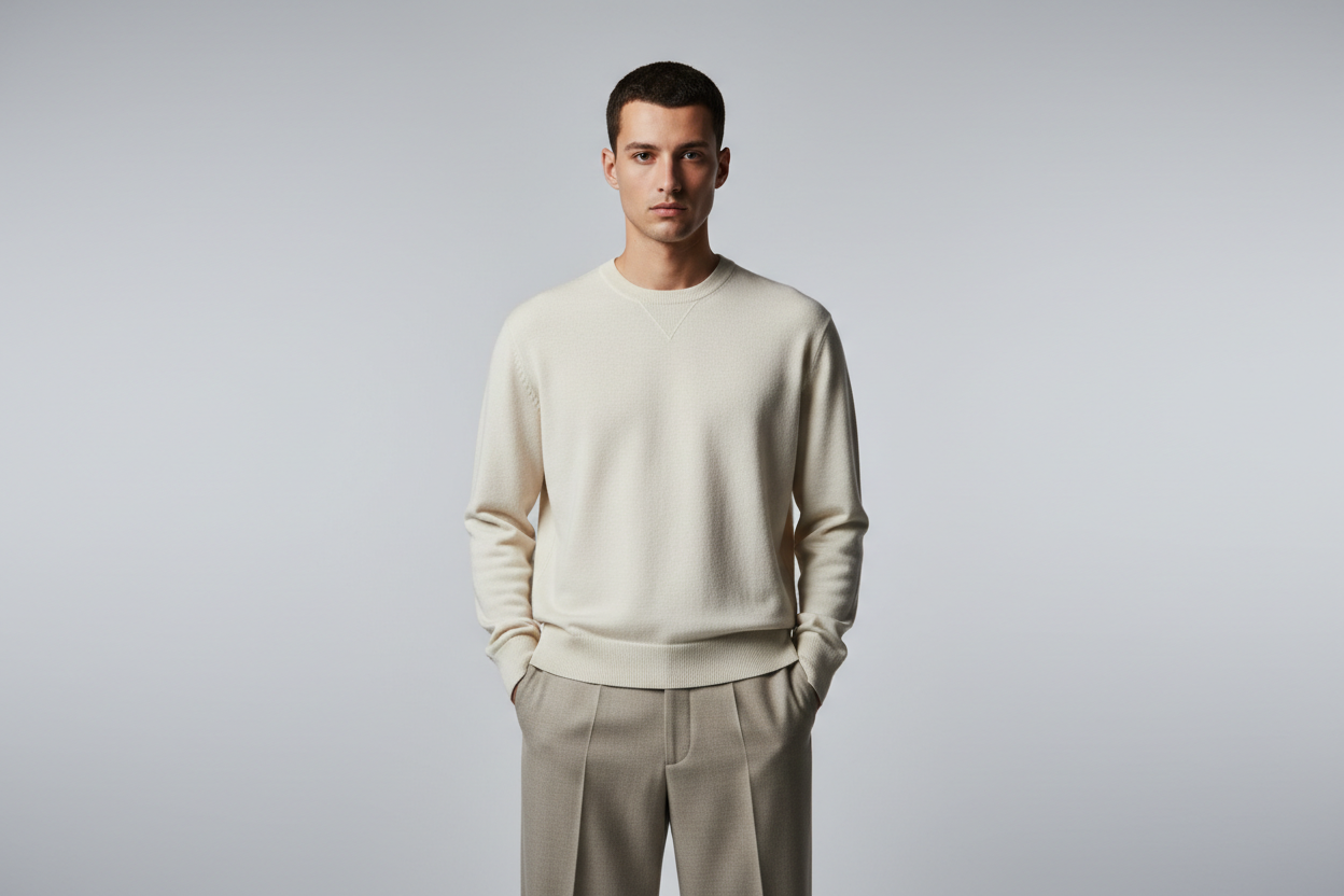 man model-wearing-sweatshirt Pilqo -banner-no-text